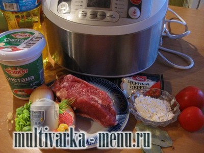 бефстроганов в мультиварке рецепт бефстроганов в мультиварке