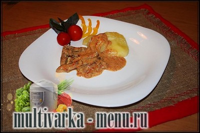 бефстроганов в мультиварке рецепт бефстроганов в мультиварке