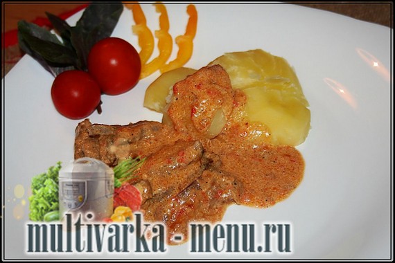 бефстроганов в мультиварке рецепт бефстроганов в мультиварке