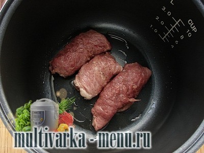 Рулетики в мультиварке из свинины приготовление рулетиков в мультиварке из свинины