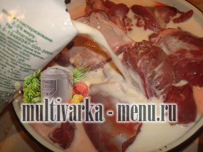 кролик в сметане в мультиварке как приготовить кролика в мультиварке