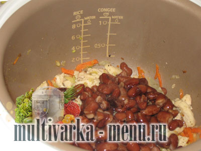 фасоль с мясом в мультиварке как приготовить фасоль в мультиварке