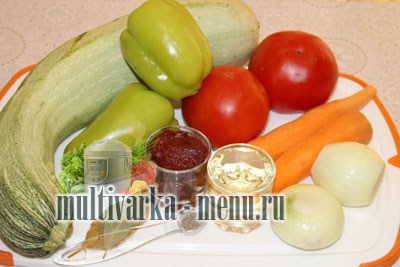 рагу из кабачков в мультиварке как приготовить рагу в мультиварке