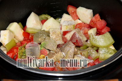 рагу из кабачков в мультиварке как приготовить рагу в мультиварке