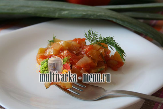 овощное рагу в мультиварке рагу в мультиварке с фото