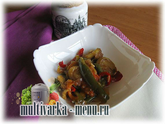 рататуй в мультиварке тушеные овощи в мультиварке