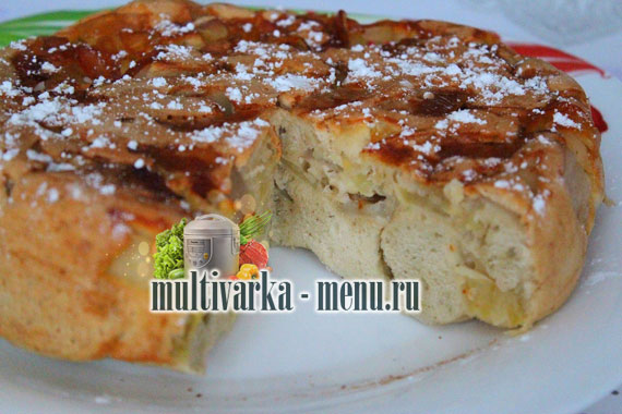 шарлотка с яблоками в мультиварке рецепты в мультиварке шарлотка