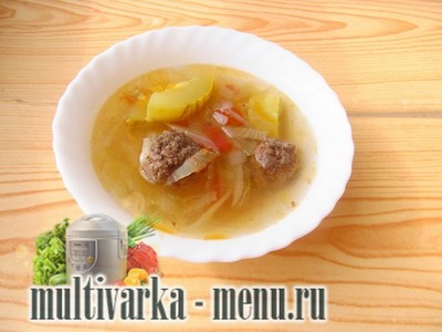 суп с фрикадельками в мультиварке приготовим суп с фрикадельками в мультиварке