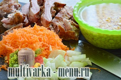 Гороховый суп в мультиварке приготовление горохового супа в мультиварке