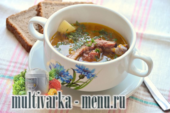 Гороховый суп в мультиварке приготовление горохового супа в мультиварке