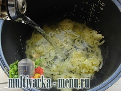 луковый суп в мультиварке приготовление лукового супа в мультиварке