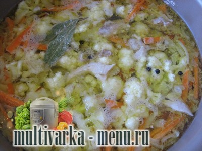 суп с цветной капустой в мультиварке рецепт супа с цветной капустой в мультиварке