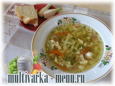 суп с цветной капустой в мультиварке рецепт супа с цветной капустой в мультиварке