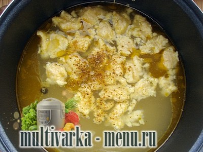суп в мультиварке с клецками суп в мультиварке с клецками