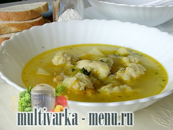 суп в мультиварке с клецками суп в мультиварке с клецками