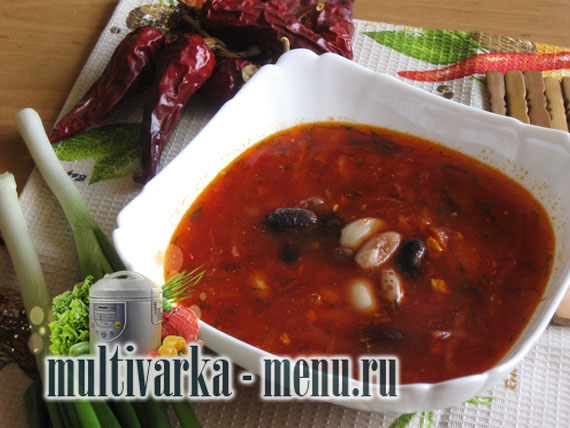 красный борщ как приготовить борщ в мультиварке