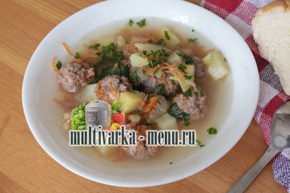 суп с фрикадельками в мультиварке супы в мультиварке рецепты