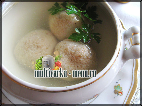 клецки суп с клецками