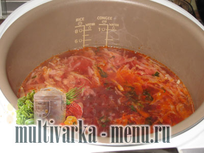как приготовить борщ в мультиварке