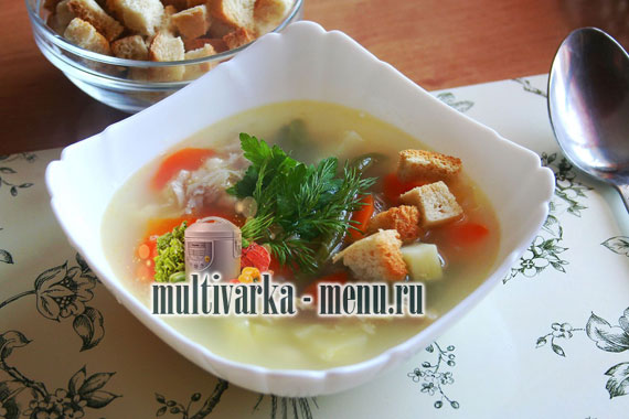 овощной суп в мультиварке суп в мультиварке с фото