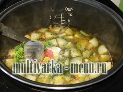 суп из цукини простой суп в мультиварке
