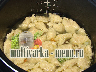 суп с галушками в мультиварке супы в мультиварке рецепты