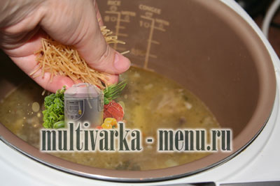 суп с вермишелью в мультиварке супы в мультиварке рецепты