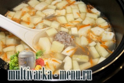 Суп в мультиварке с гречневыми клецками приготовление супа в мультиварке с гречневыми клецками