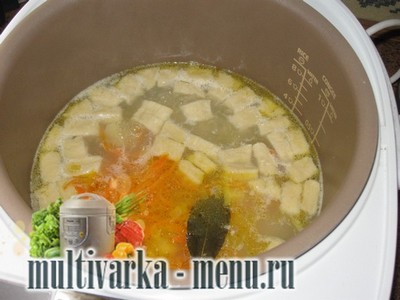 суп с картофельными клецками в мультиварке приготовление супа с картофельными клецками в мультиварке
