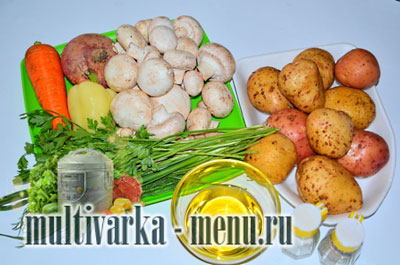 Суп с шампиньонами в мультиварке Суп с шампиньонами в мультиварке рецепт