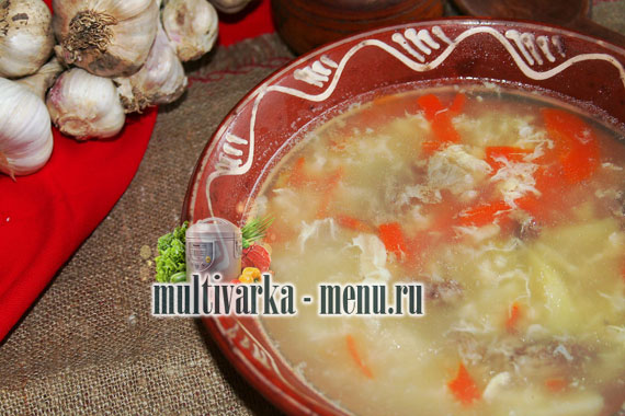 суп затирка как приготовить суп в мультиварке
