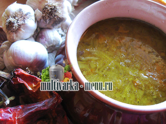мультиварка щи из квашеной капусты как приготовить щи