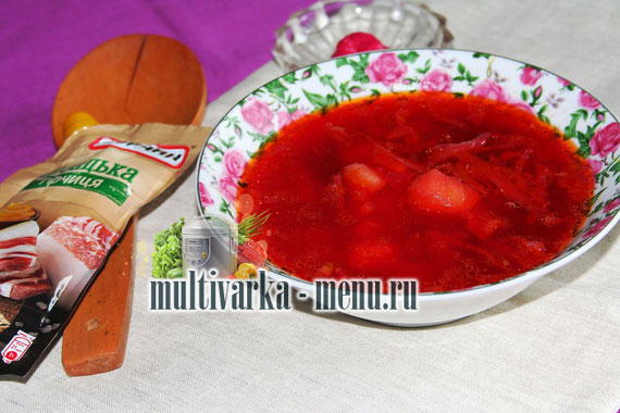 украинский борщ в мультиварке борщ в мультиварке с фото