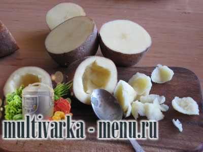 фаршированный картофель фаршированный картофель в мультиварке