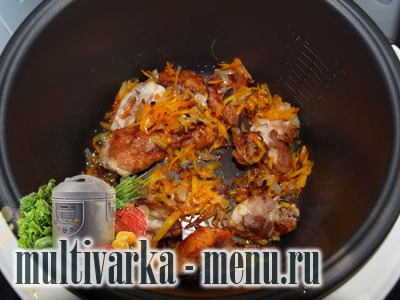 плов из курицы в мультиварке плов из куры в мультиварке