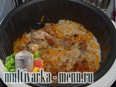 плов из курицы в мультиварке плов из куры в мультиварке