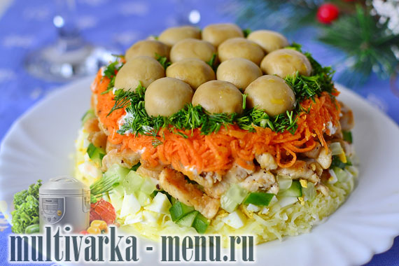 салат грибная поляна салат грибная поляна рецепт