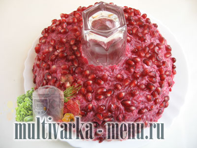 салат гранатовый браслент с фото