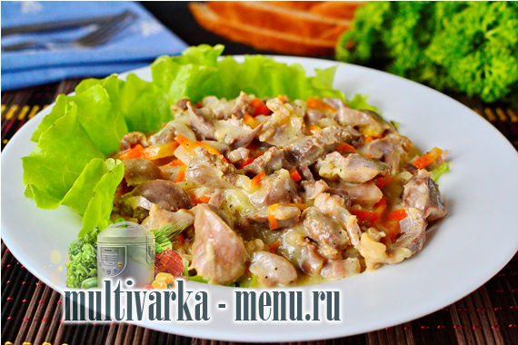 куриные желудки в сметане блюда из куриных желудков