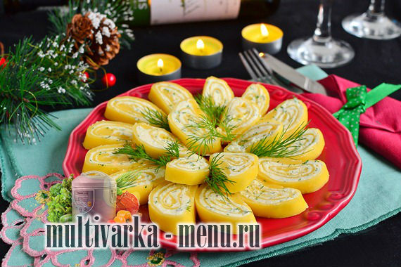 сырный рулет рецепт праздничные закуски