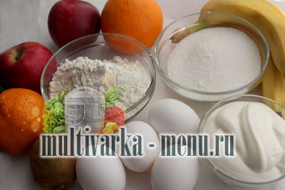 бисквитный торт в мультиварке рецепт торта с фруктами