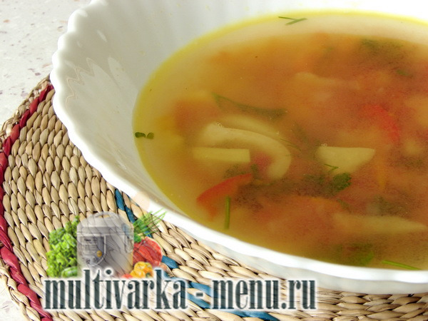 Овощной суп в мультиварке Овощной суп в мультиварке