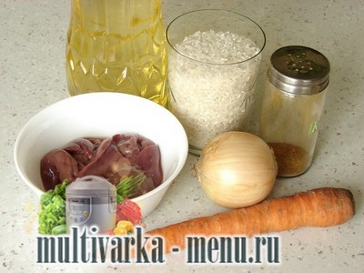 Рис в мультиварке с печенью Рис в мультиварке с печенью