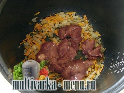 Рис в мультиварке с печенью Рис в мультиварке с печенью