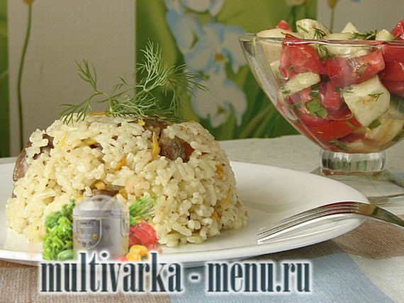 Рис в мультиварке с печенью Рис в мультиварке с печенью