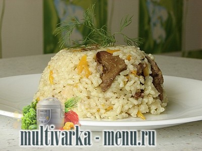 Рис в мультиварке с печенью Рис в мультиварке с печенью