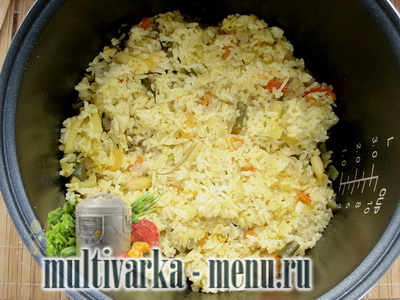 Рис с овощами в мультиварке