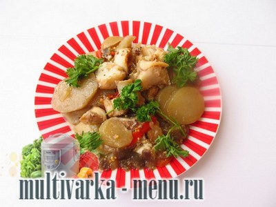 рыба с овощами в мультиварке рецепт рыбы в мультиварке