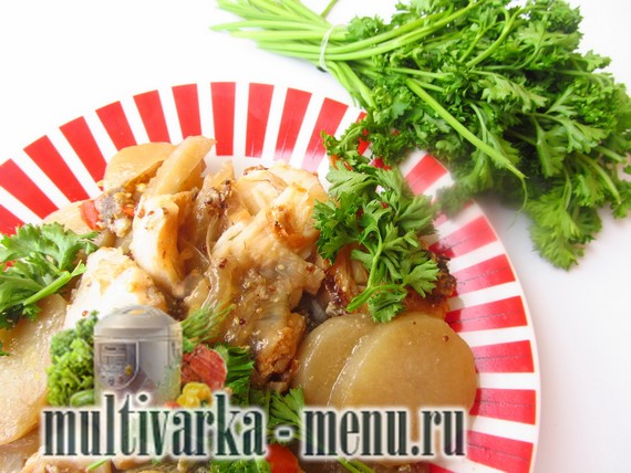 рыба с овощами в мультиварке рецепт рыбы в мультиварке