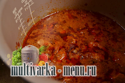 гуляш из свинины в мультиварке гуляш из свинины в мультиварке рецепт